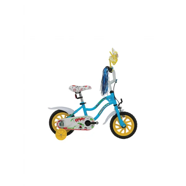BİSAN HAPPY ERKEK ÇOCUK BİSİKLETİ 21CM V 12 JANT AÇIK MAVİ YEŞİL