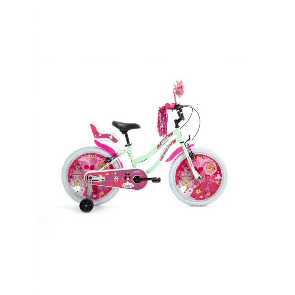 BİSAN QUEEN KIZ ÇOCUK BİSİKLETİ 30CM V 20 JANT MİNT YEŞİL PEMBE