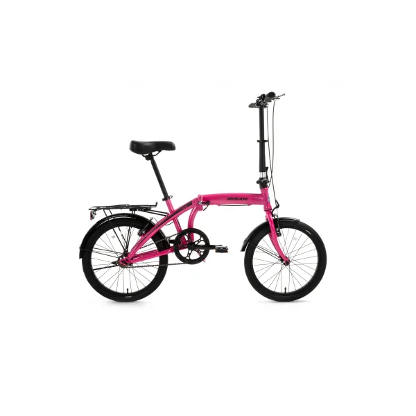 BİSAN TWIN KATLANIR BİSİKLET 32CM V 20 JANT 1 VİTES METALİK PEMBE PEMBE SİYAH
