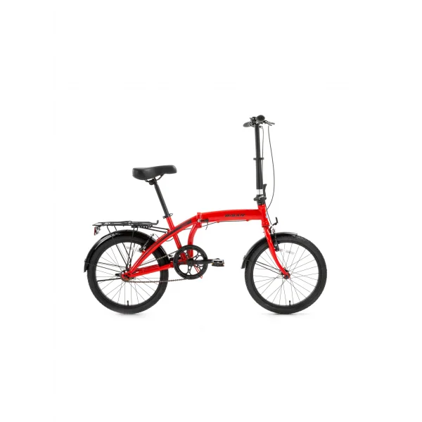 BİSAN TWIN KATLANIR BİSİKLET 32CM V 20 JANT 1 VİTES KIRMIZI SİYAH