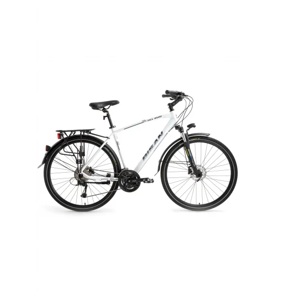 BİSAN TRX 8500 CITY ERKEK ŞEHİR BİSİKLETİ 46CM HD 28 JANT 27 VİTES MAT BEYAZ LACİVERT
