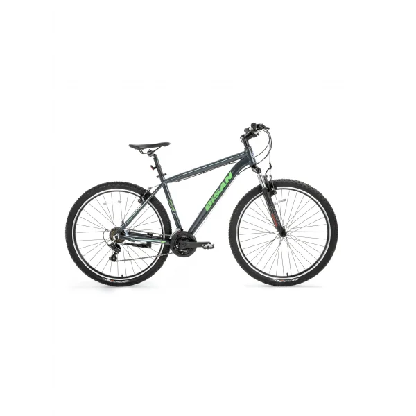 BİSAN ATLAS ERKEK DAĞ BİSİKLETİ 43CM V 26 JANT 21 VİTES PARLAK GRİ YEŞİL
