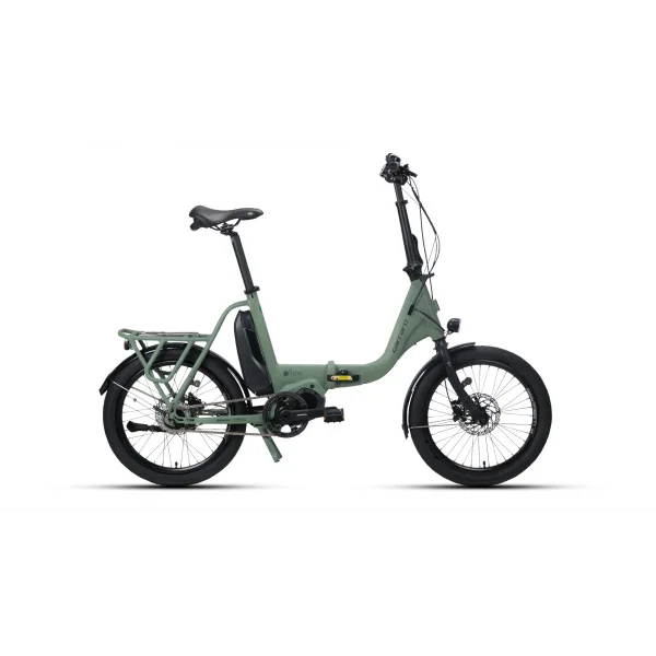 CARRARO E-FLEXI 6.1 KATLANIR BİSİKLET 460H HD 20 JANT NEX.8 VİTES MAT KOYU YEŞİL ADAÇAYI KIRMIZI