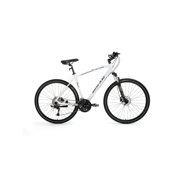 BİSAN TRX 8500 ERKEK ŞEHİR BİSİKLETİ 46CM HD 28 JANT 27 VİTES MAT BEYAZ LACİVERT