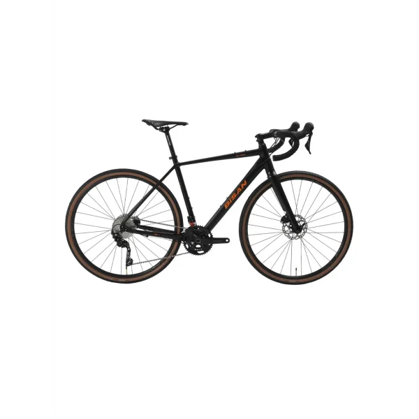 BİSAN ALL TRAIL GRX400 ERKEK YARIŞ BİSİKLETİ 500H HD 28 JANT 20 VİTES MAT SİYAH TURUNCU