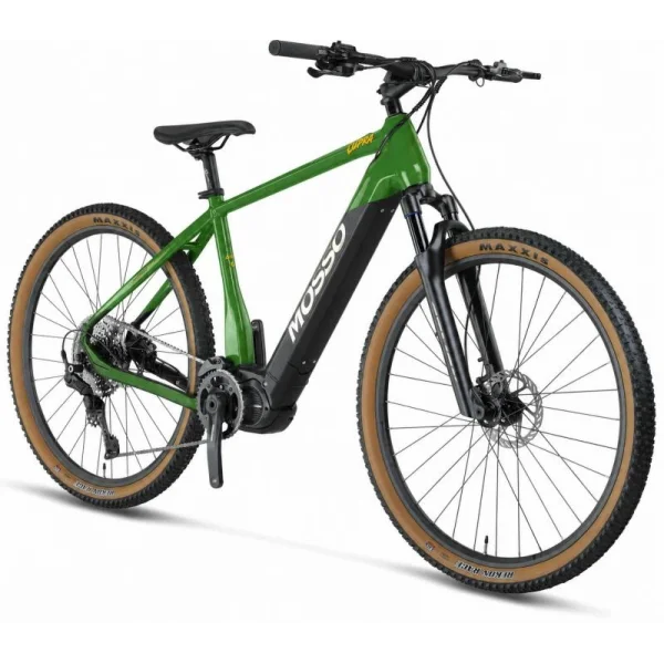 MOSSO E-LUPRA ELEKTRİKLİ ERKEK DAĞ BİSİKLET 530H HD 28 JANT 11 VİTES GREEN BLACK