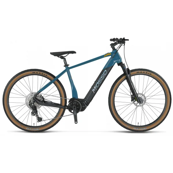 MOSSO E-LUPRA ELEKTRİKLİ ERKEK DAĞ BİSİKLET 480H HD 28 JANT 11 VİTES BLUE BLACK