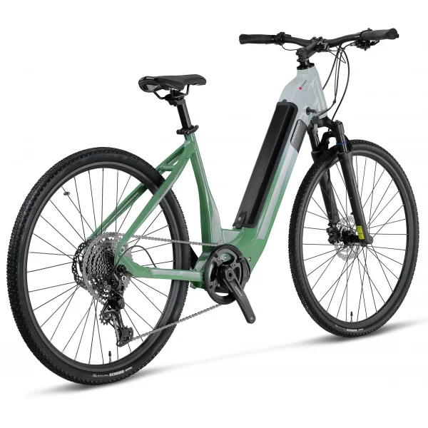 MOSSO E-LEGARDA ELEKTRİKLİ KADIN ŞEHİR BİSİKLET 450H HYD 28 JANT 10 VİTES GREEN L.GREEN