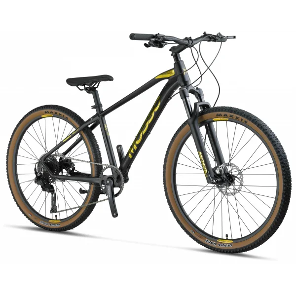 MOSSO GOLD EDITION-27 CUES ERKEK DAĞ BİSİKLETİ 406H HD 27.5 JANT 9 VİTES MAT SİYAH GOLD