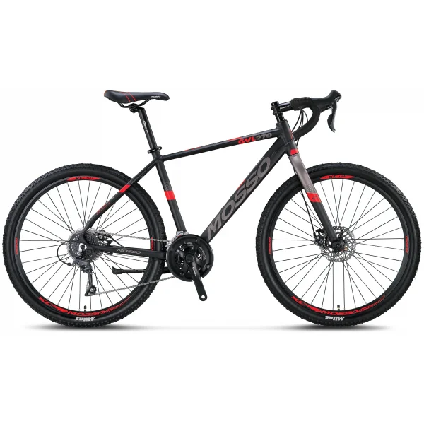 MOSSO GVL270 CLARIS ERKEK YARIŞ BİSİKLETİ 533H MD 27.5 JANT 16 VİTES SİYAH KIRMIZI