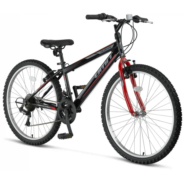 ÜMİT 2401 COLORADO ERKEK DAĞ BİSİKLETİ V 24 JANT 21 VİTES SİYAH KIRMIZI