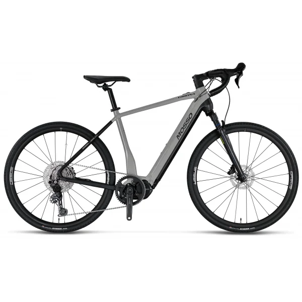 MOSSO E-GIRONA GVL ELEKTRİKLİ BİSİKLET 550H HD 28 JANT 11 VİTES GRAY BLACK