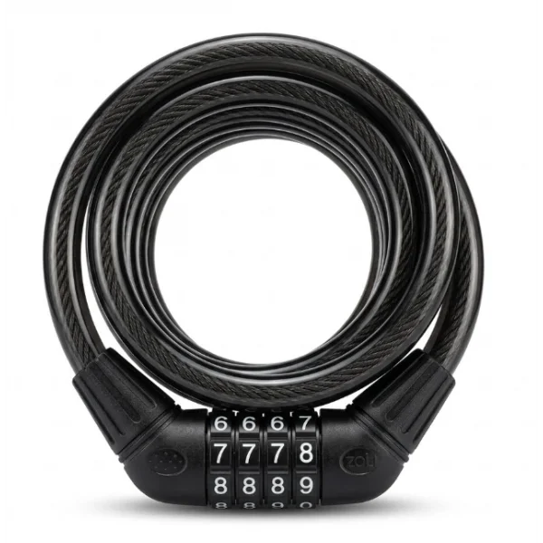 ZOLİ 12X1000 BİSİKLET ŞİFRELİ KİLİT XBYC 4522 SİYAH