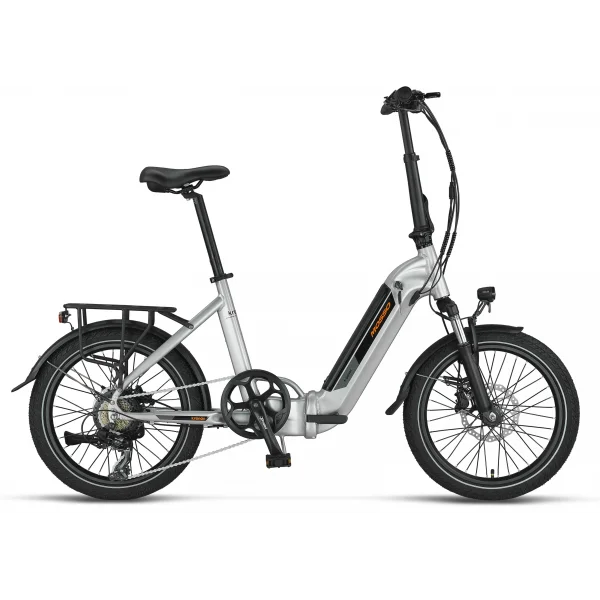 MOSSO KRONOS ELEKTRİKLİ KATLANIR BİSİKLET 390H HYD 20 JANT 7 VİTES SİLVER