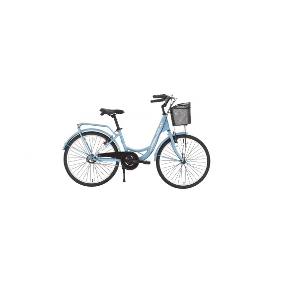 BİSAN SORRENTO KADIN ŞEHİR BİSİKLETİ 44CM V 28 JANT 3 VİTES BEBE MAVİ SİLVER