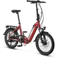 MOSSO KRONOS ELEKTRİKLİ KATLANIR BİSİKLET 390H HYD 20 JANT 7 VİTES BORDO