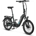 MOSSO KRONOS ELEKTRİKLİ KATLANIR BİSİKLET 390H HYD 20 JANT 7 VİTES MAT SİYAH MAVİ