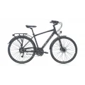 CARRARO ELITE 906 ERKEK ŞEHİR BİSİKLETİ 480H HD 28 JANT 18 VİTES MAT SİYAH PARLAK SİYAH KOYU KROM