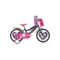 CARRARO MOGGY KIZ ÇOCUK BİSİKLETİ 220H V 16 JANT SİYAH ALTIN PEMBE