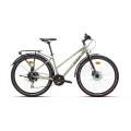 CARRARO SPORTIVE 725 KADIN ŞEHİR BİSİKLETİ 432H HD 27.5 JANT 16 VİTES LIME YEŞİL KOYU YEŞİL BEYAZ