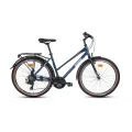 CARRARO SPORTIVE 722 KADIN ŞEHİR BİSİKLETİ 432H V 27.5 JANT 21 VİTES MET.KOYU MAVİ TURKUAZ