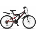 ÜMİT 2429 BLACKMOUNT ERKEK DAĞ BİSİKLETİ MSV-V 24 JANT 21 VİTES SRN SİYAH KIRMIZI
