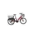 BİSAN E-PORTER L ÜÇ TEKERLİ ELEKTRİKLİ BİSİKLET 44CM V 24 JANT NEX.3 VİTES BAYRAK KIRMIZI BEYAZ