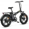 MOSSO IGNERA-RR ELEKTRİKLİ KATLANIR BİSİKLET 420H HD 20 JANT 7 VİTES MAT SİYAH LIME