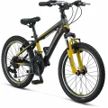 MOSSO WILDFIRE M-20-V ERKEK ÇOCUK BİSİKLETİ  280H 20 JANT 21 VİTES SİYAH SARI