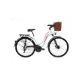 BİSAN CTX 6300 BAYAN ŞEHİR BİSİKLETİ 460H MD 28 JANT 21 VİTES BEYAZ KIRMIZI