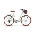 CARRARO JULIANA KADIN ŞEHİR BİSİKLETİ 330H V 24 JANT 7 VİTES BEYAZ BEJ KAHVERENGİ