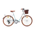 CARRARO JULIANA KADIN ŞEHİR BİSİKLETİ 330H V 24 JANT 7 VİTES BEYAZ TURKUAZ KAHVERENGİ