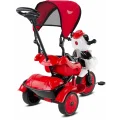 BABYHOPE 127 LITTLE PANDA ÜÇ TEKER KONTROLLÜ BEBEK BİSİKLETİ KIRMIZI SİYAH