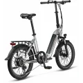MOSSO KRONOS ELEKTRİKLİ KATLANIR BİSİKLET 390H HYD 20 JANT 7 VİTES SİLVER