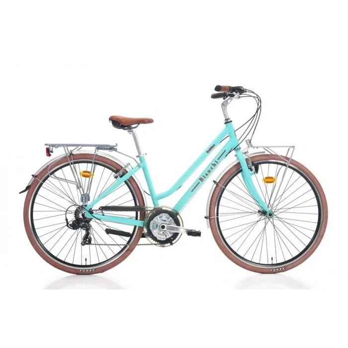 BIANCHI RUBINO KADIN ŞEHİR BİSİKLETİ 430H V 28 JANT 21 VİTES CELESTE GLOSSY