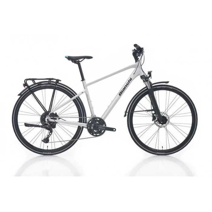 BIANCHI NEWTOURER CUES ERKEK ŞEHİR BİSİKLETİ 510H HD 28 JANT 20 VİTES ATD500 LIGHT GREY MATT GRAPHITE GLOSS