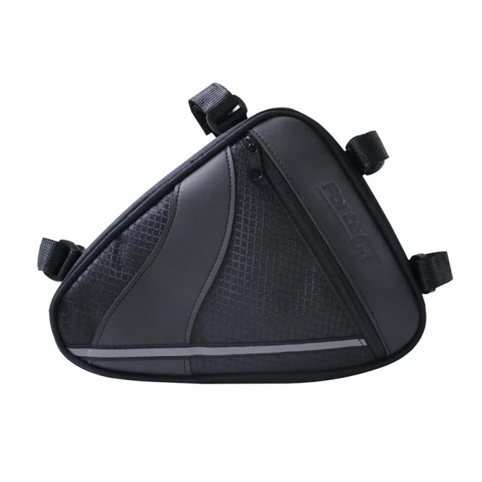 XBYC 826 BİSİKLET ÜÇGEN ÇANTA SİYAH GRİ