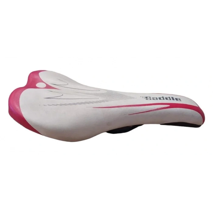 SELLE ROYAL SADDLE SELE ÇELİK RAY KELEPÇESİZ 260MM 130MM BEYAZ KIRMIZI