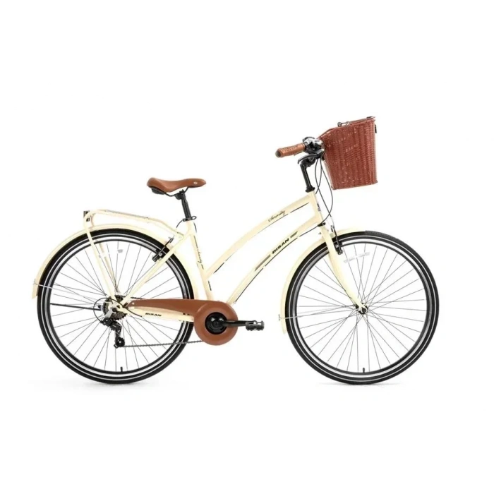 BİSAN SERENITY S KADIN ŞEHİR BİSİKLETİ 48CM V 28 JANT 7 VİTES KREM SİYAH