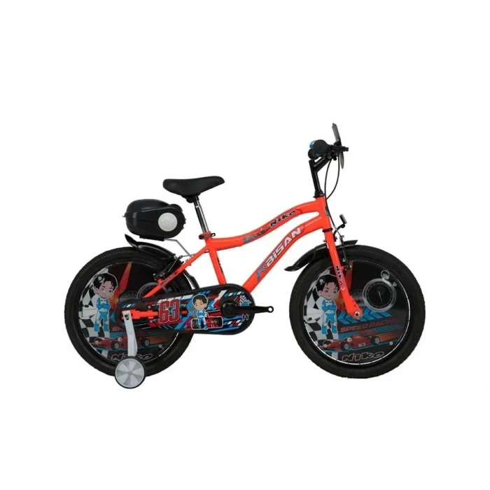 BİSAN NIKO ERKEK ÇOCUK BİSİKLETİ 30CM V 20 JANT NEON TURUNCU MAVİ