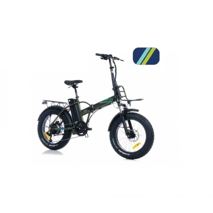 CORELLİ BROSTER MOONER FAT BIKE ELEKTRİKLİ KATLANIR BİSİKLET 42CM HD 20 JANT 7 VİTES METALİK MAVİ