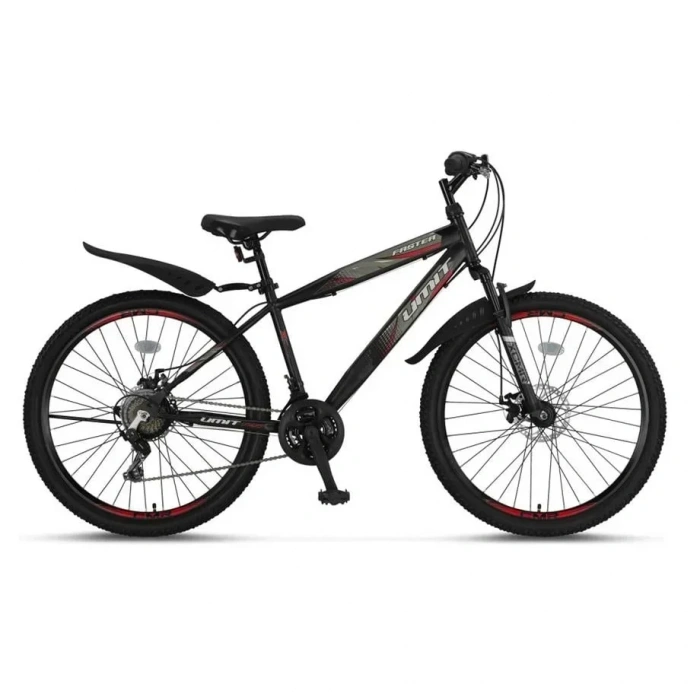 ÜMİT 2643 FASTER 2D ERKEK DAĞ BİSİKLETİ MD 26 JANT 21 VİTES SİYAH KIRMIZI