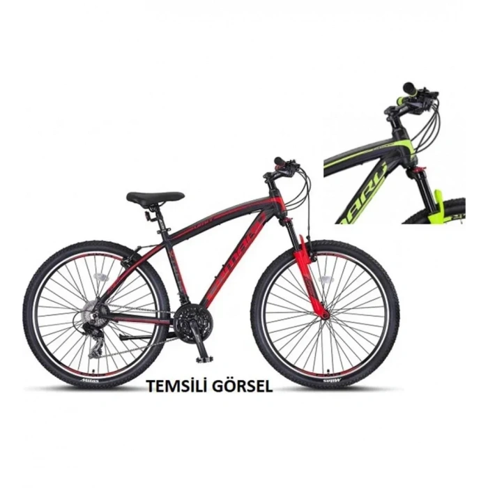 ÜMİT 2762 CAMARO M ERKEK DAĞ BİSİKLETİ 459H V 27.5 JANT 21 VİTES SİYAH LİME