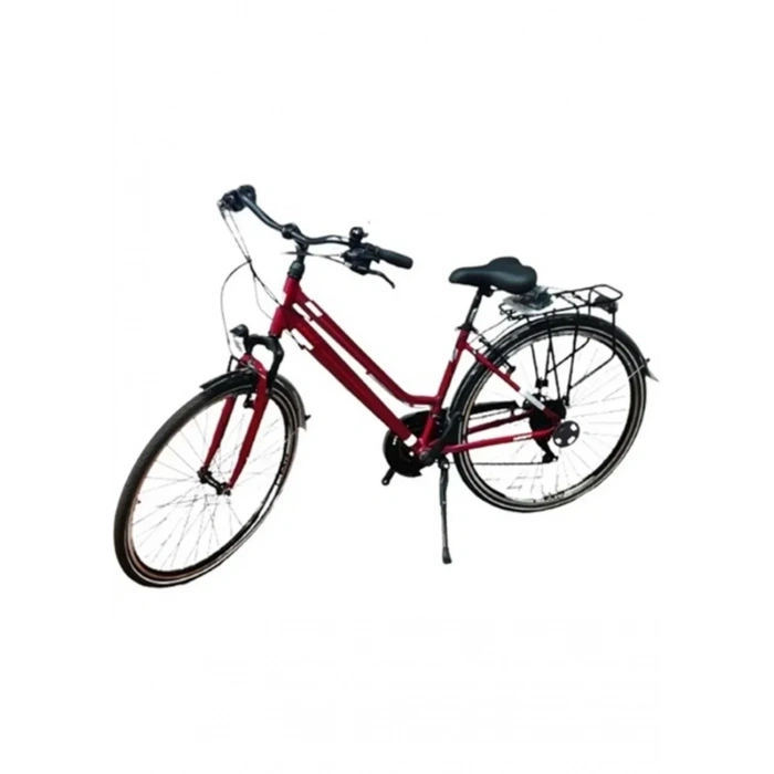 ÜMİT 2833 VENTURA L KADIN ŞEHİR BİSİKLETİ 430H V 28 JANT 21 VİTES BORDO BEYAZ