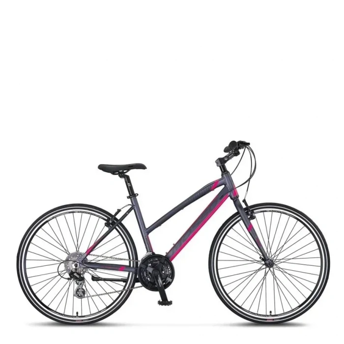 MOSSO LEGARDA-2321-LDM-V KADIN ŞEHİR BİSİKLETİ 460H 28 JANT 21 VİTES ANTRASİT PEMBE
