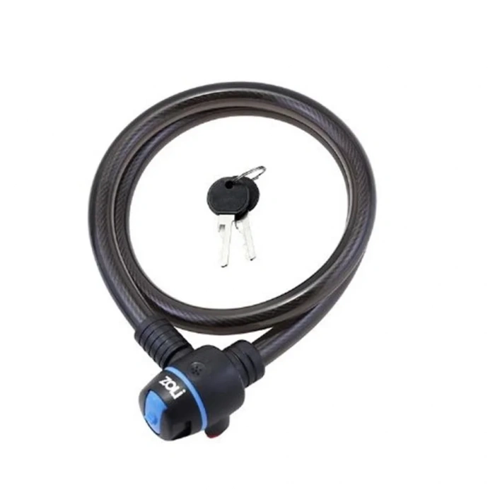 ZOLİ BİSİKLET KİLİT HALAT 15X1500 84118 ANAHTARLI SİYAH KLT-107