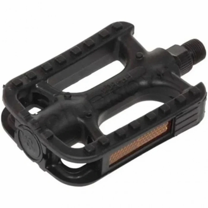 PEDAL MTB BİSİKLET İÇİN PLASTİK BİLYASIZ  REFLEKTÖRLÜ ÇİFT SİYAH FP-804