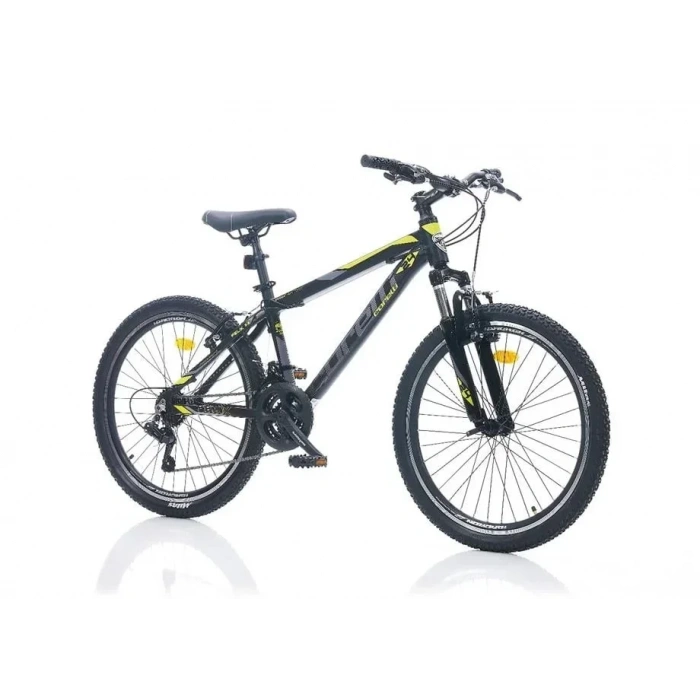 CORELLİ FELİX 3.2 ERKEK DAĞ BİSİKLETİ 310H V 24 JANT 21 VİTES SİYAH SARI GRİ