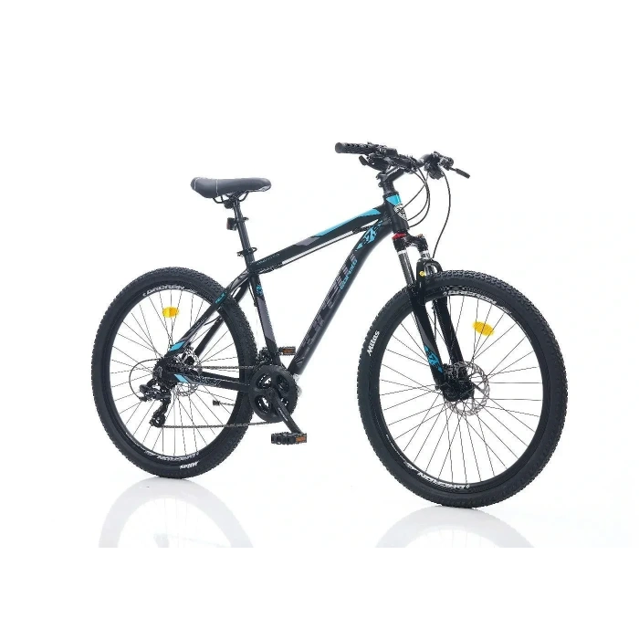 CORELLİ FELİX 1.0 ERKEK DAĞ BİSİKLETİ 381H HD 26 JANT 21 VİTES SİYAH MAVİ TURKUAZ