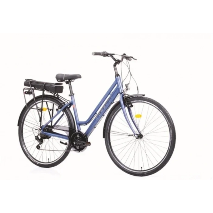 CORELLİ E-CLARA ELEKTRİKLİ KADIN ŞEHİR BİSİKLETİ 46CM V 28 JANT 7 VİTES MAT SİYAH